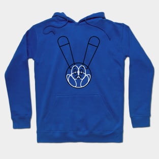 Minimal Line Rabbit Hoodie